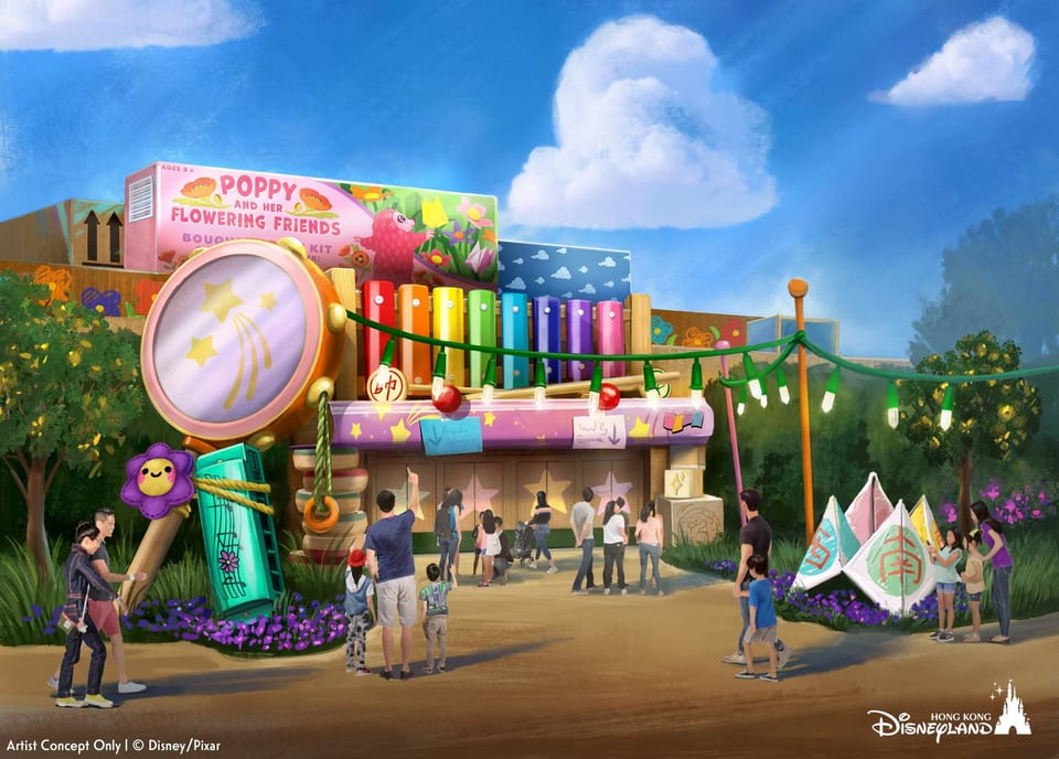 Poppy and Aria's area in Toy Story Land
